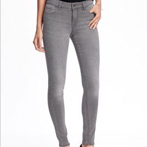 Old Navy Women's Gray Mid-Rise Rockstar Jeans - Size 2 Regular